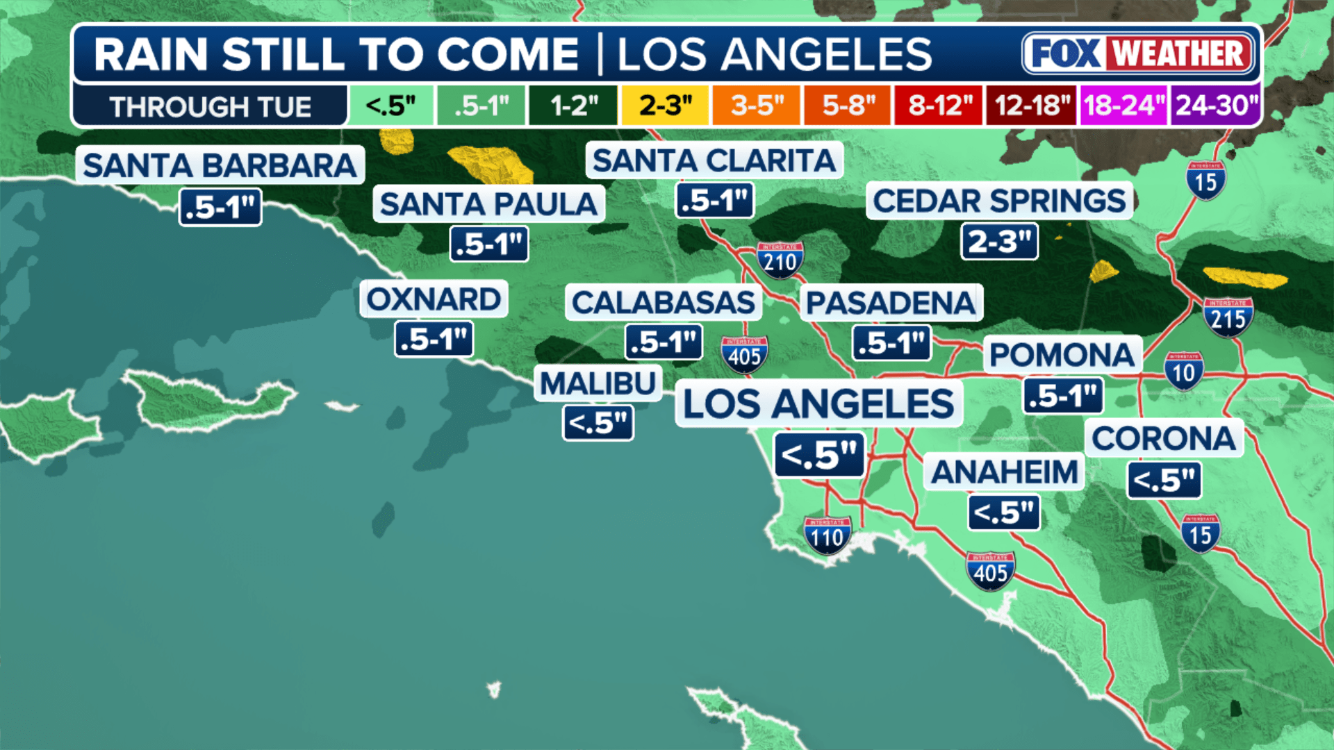 Atmospheric river storm drenches Los Angeles, San Diego over Easter